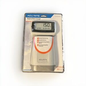 Acurite Wireless Digital Rain Gauge Self-Emptying Collector Rainfall